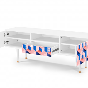 Sideboard - STORYZ - T6 Pinky Squares - White