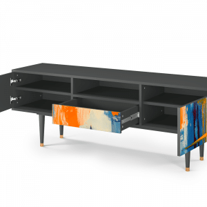 Sideboard - STORYZ - T6 Abstract Expressionism - Antracite