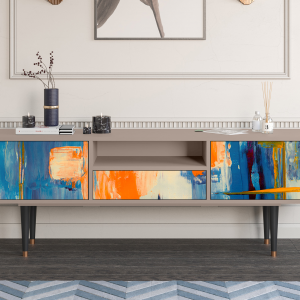 Sideboard - STORYZ - T6 Abstract Expressionism - Latte