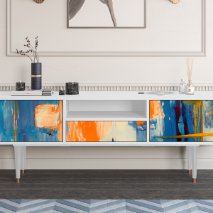 Sideboard - STORYZ - T6 Abstract Expressionism - White