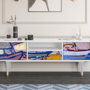 Sideboard - STORYZ - T6 The Port of Collioure
 - White