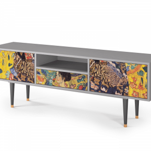 Sideboard - STORYZ - T6 Lady with Fan by Klimt - Grey