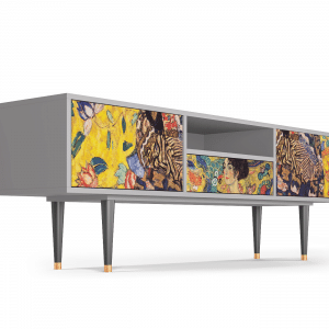 Sideboard - STORYZ - T6 Lady with Fan by Klimt - Grey