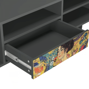 Sideboard - STORYZ - T6 Lady with Fan by Klimt - Antracite