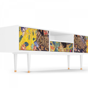 Sideboard - STORYZ - T6 Lady with Fan by Klimt - White