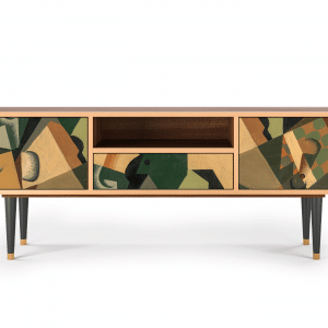 Sideboard - STORYZ - T6 Glass and Checkerboard - Walnut