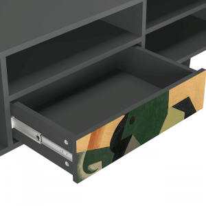 Sideboard - STORYZ - T6 Glass and Checkerboard - Antracite