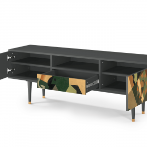 Sideboard - STORYZ - T6 Glass and Checkerboard - Antracite