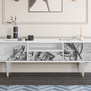 Sideboard - STORYZ - T6 Blau Schuyte - White