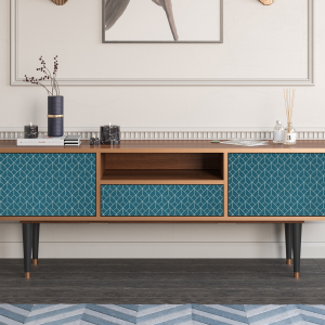 Sideboard - STORYZ - T6 Turquoise Geometry - Walnut