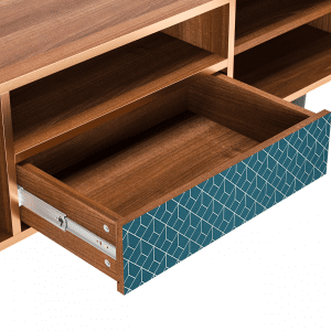 Sideboard - STORYZ - T6 Turquoise Geometry - Walnut