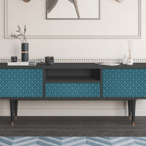 Sideboard - STORYZ - T6 Turquoise Geometry - Antracite