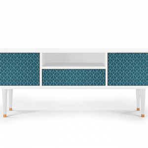 Sideboard - STORYZ - T6 Turquoise Geometry - White