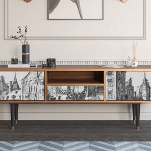 Sideboard - STORYZ - T6 Castle with Bridge - Walnut