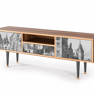 Sideboard - STORYZ - T6 Castle with Bridge - Walnut