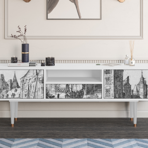Sideboard - STORYZ - T6 Castle with Bridge - White