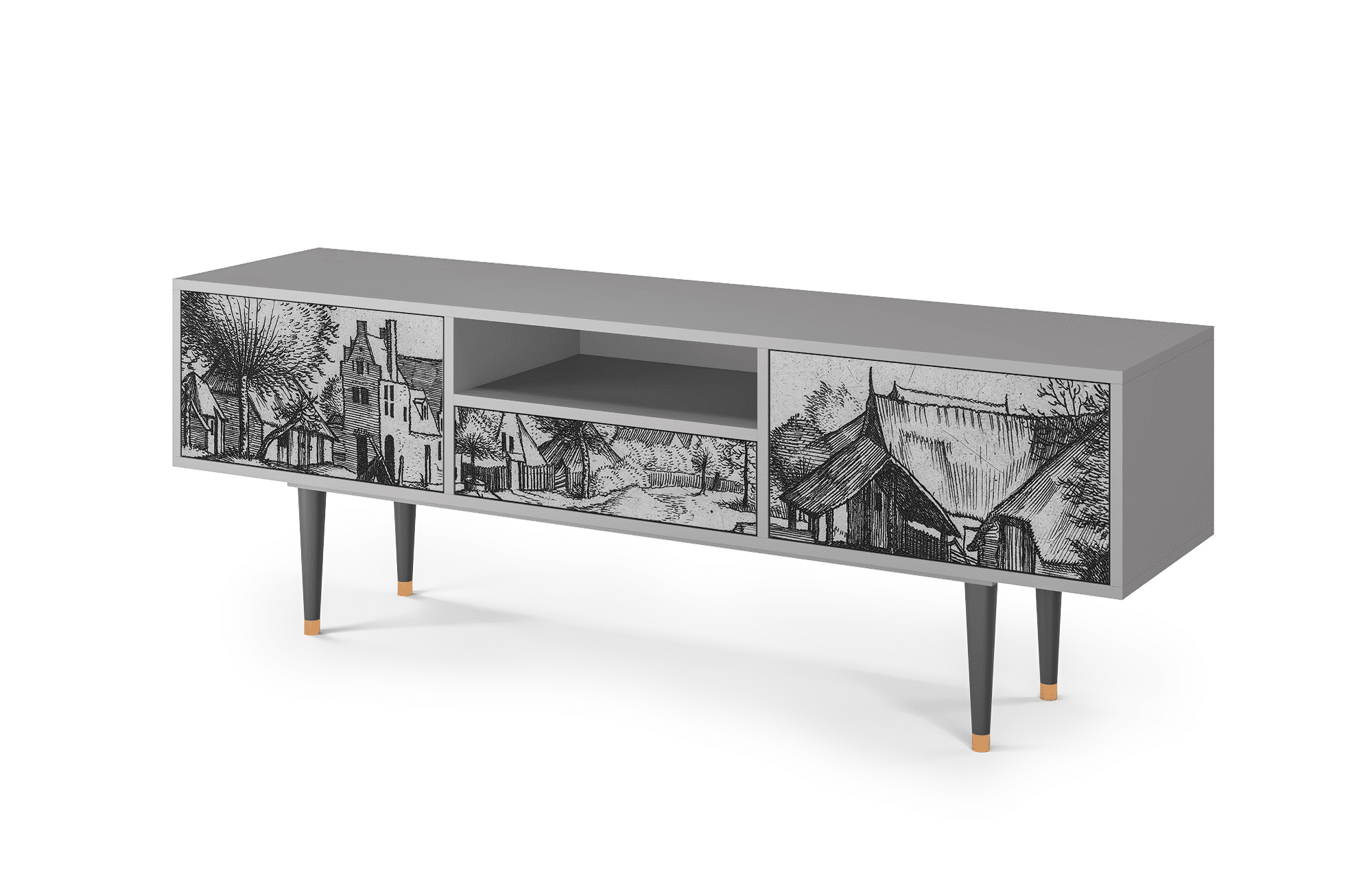 T6_182_002 Sideboard - STORYZ - T6 Country Village - Grey