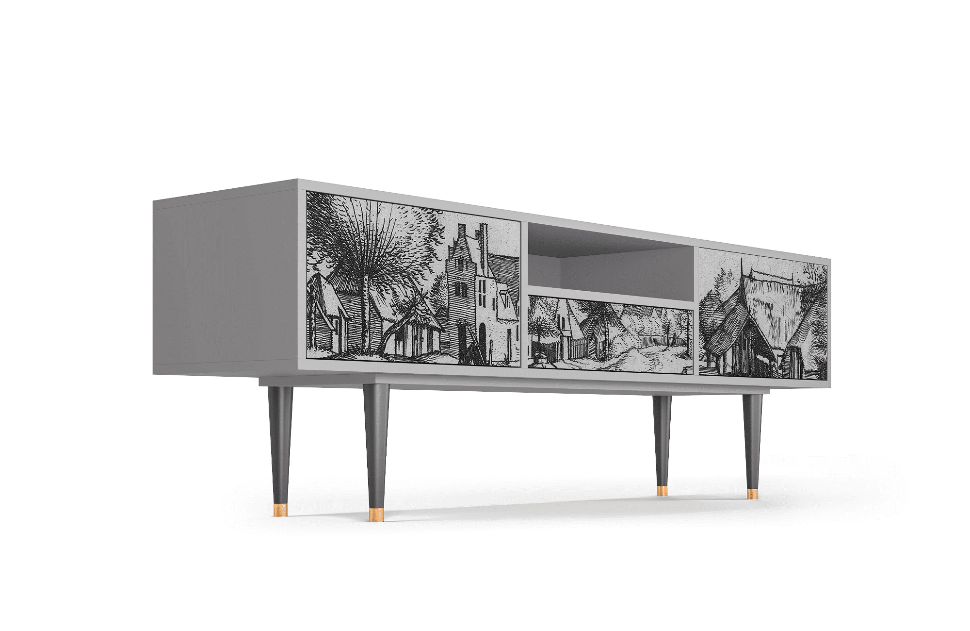 Sideboard – STORYZ – T6 Country Village – Grey Sideboard - STORYZ - T6 Country Village - Grey