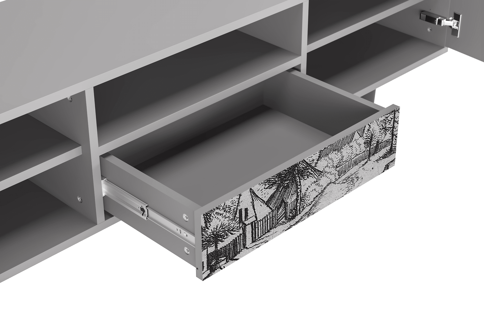 Sideboard – STORYZ – T6 Country Village – Grey Sideboard - STORYZ - T6 Country Village - Grey