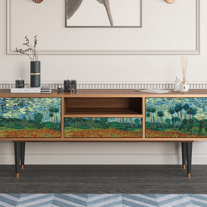 Sideboard - STORYZ - T6 Poppy field by van Gogh - Walnut