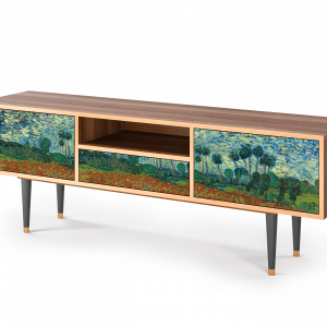 Sideboard - STORYZ - T6 Poppy field by van Gogh - Walnut