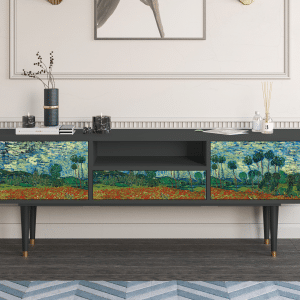 Sideboard - STORYZ - T6 Poppy field by van Gogh - Antracite