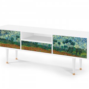 Sideboard - STORYZ - T6 Poppy field by van Gogh - White