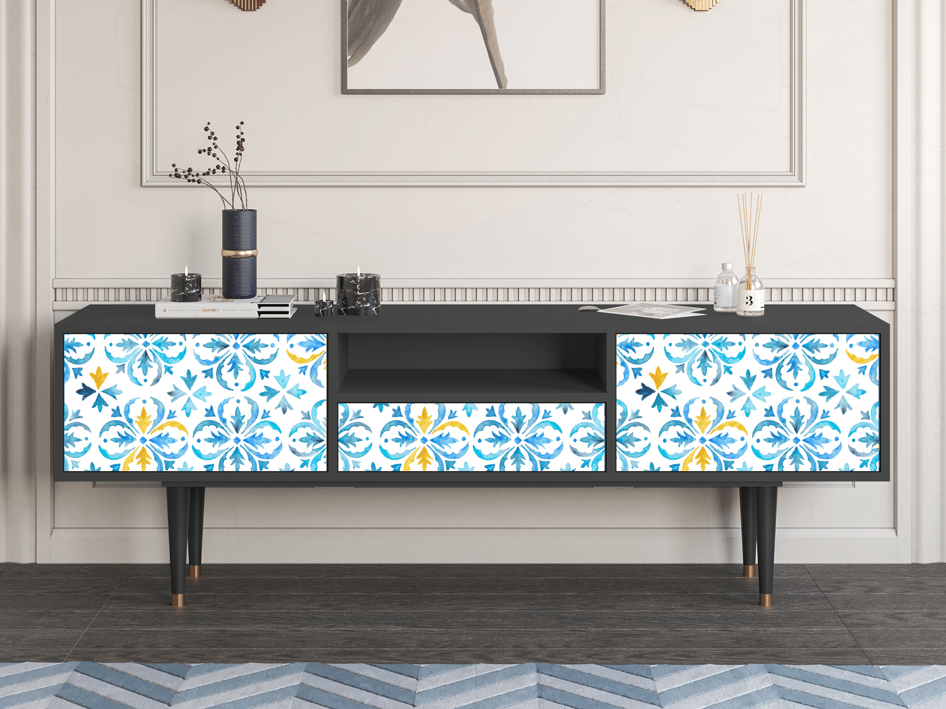 Sideboard - STORYZ - T6 Lisbon Flover - Antracite