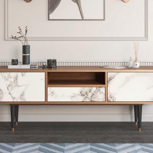 Sideboard - STORYZ - T6 Milk Marble - Walnut