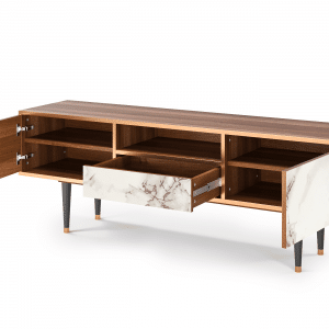 Sideboard - STORYZ - T6 Milk Marble - Walnut