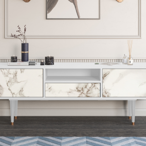 Sideboard - STORYZ - T6 Milk Marble - White