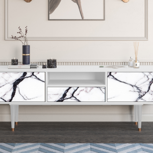 Sideboard - STORYZ - T6 Raven Marble - White