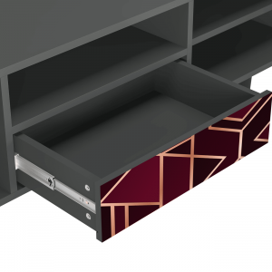 Sideboard - STORYZ - T6 Burgundy Jewelery - Antracite