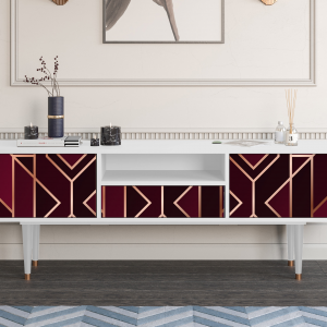 Sideboard - STORYZ - T6 Burgundy Jewelery - White