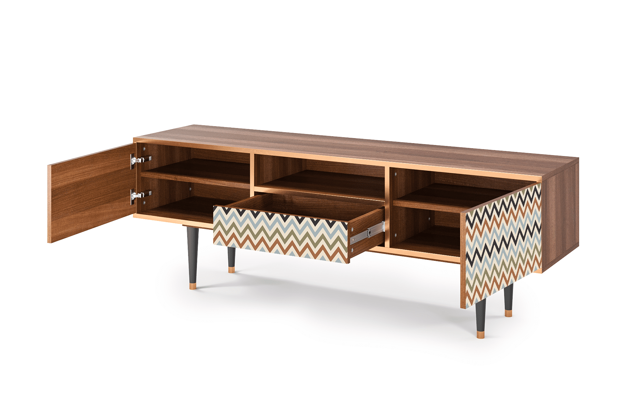Sideboard – STORYZ – T6 Bright Ripple – Walnut Sideboard - STORYZ - T6 Bright Ripple - Walnut