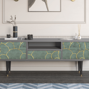 Sideboard - STORYZ - T6 Magnificent Water Lily - Grey