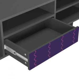 Sideboard - STORYZ - T6 Grape Maccaroni - Antracite