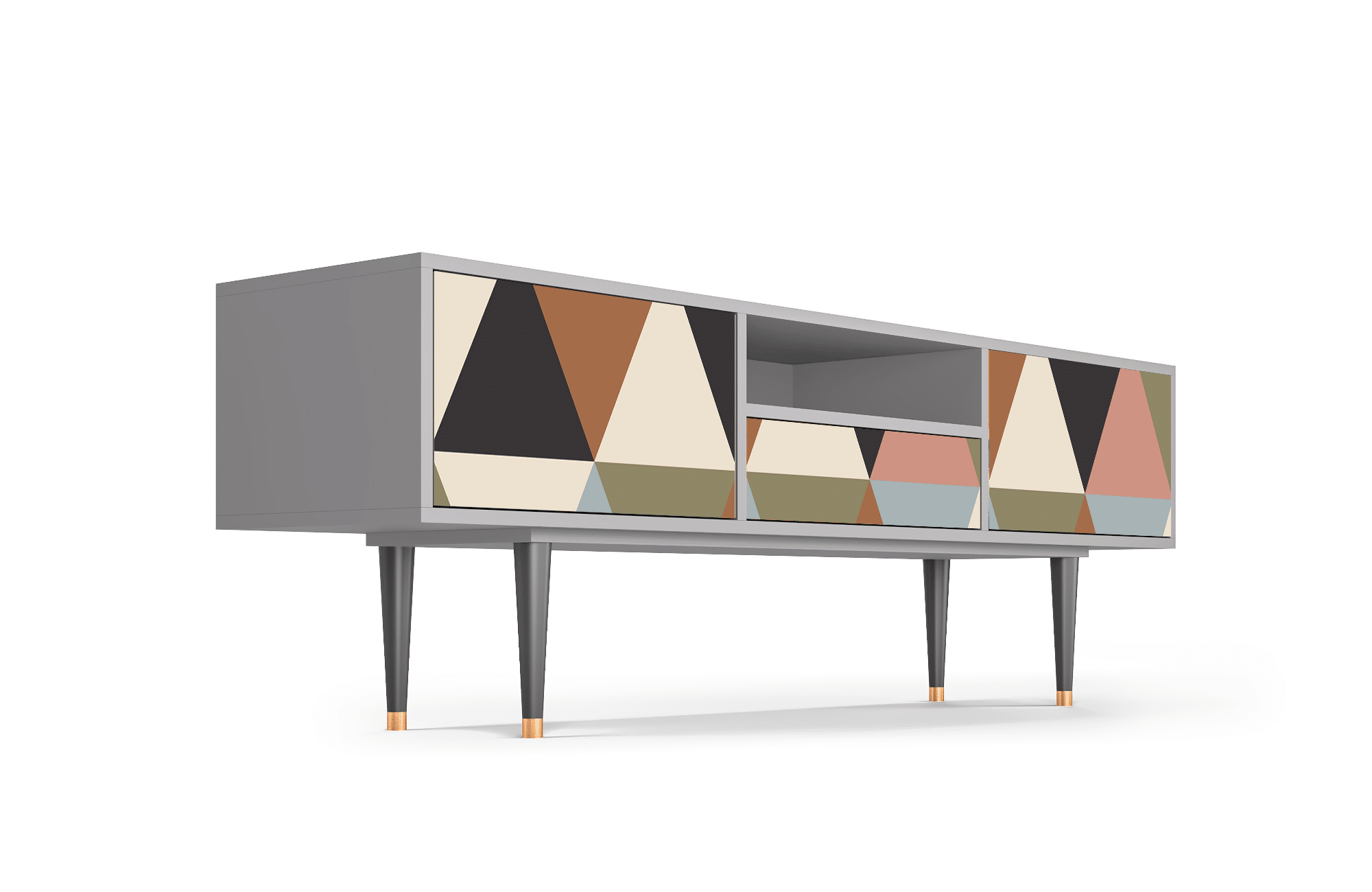 Sideboard – STORYZ – T6 Royal Triangles – Grey Sideboard - STORYZ - T6 Royal Triangles - Grey