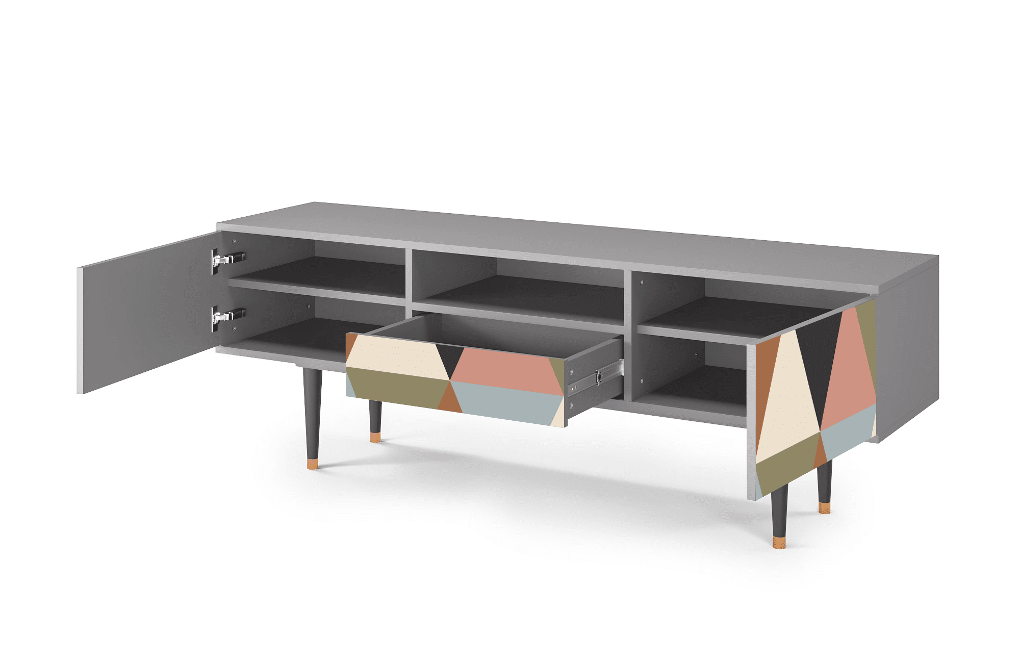 Sideboard – STORYZ – T6 Royal Triangles – Grey Sideboard - STORYZ - T6 Royal Triangles - Grey