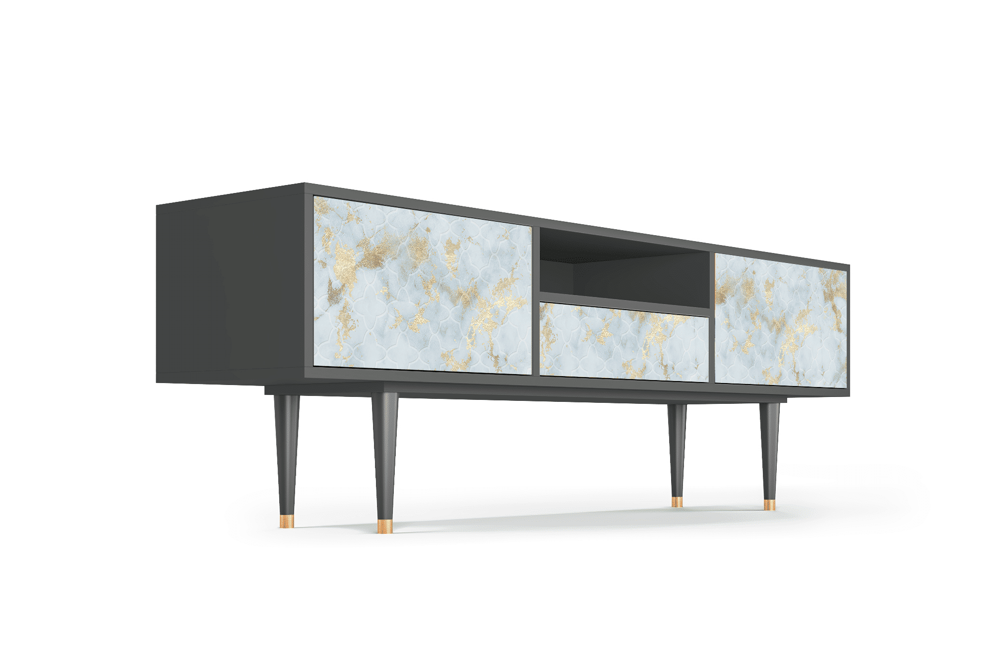 Sideboard – STORYZ – T6 Golden Waves – Antracite Sideboard - STORYZ - T6 Golden Waves - Antracite