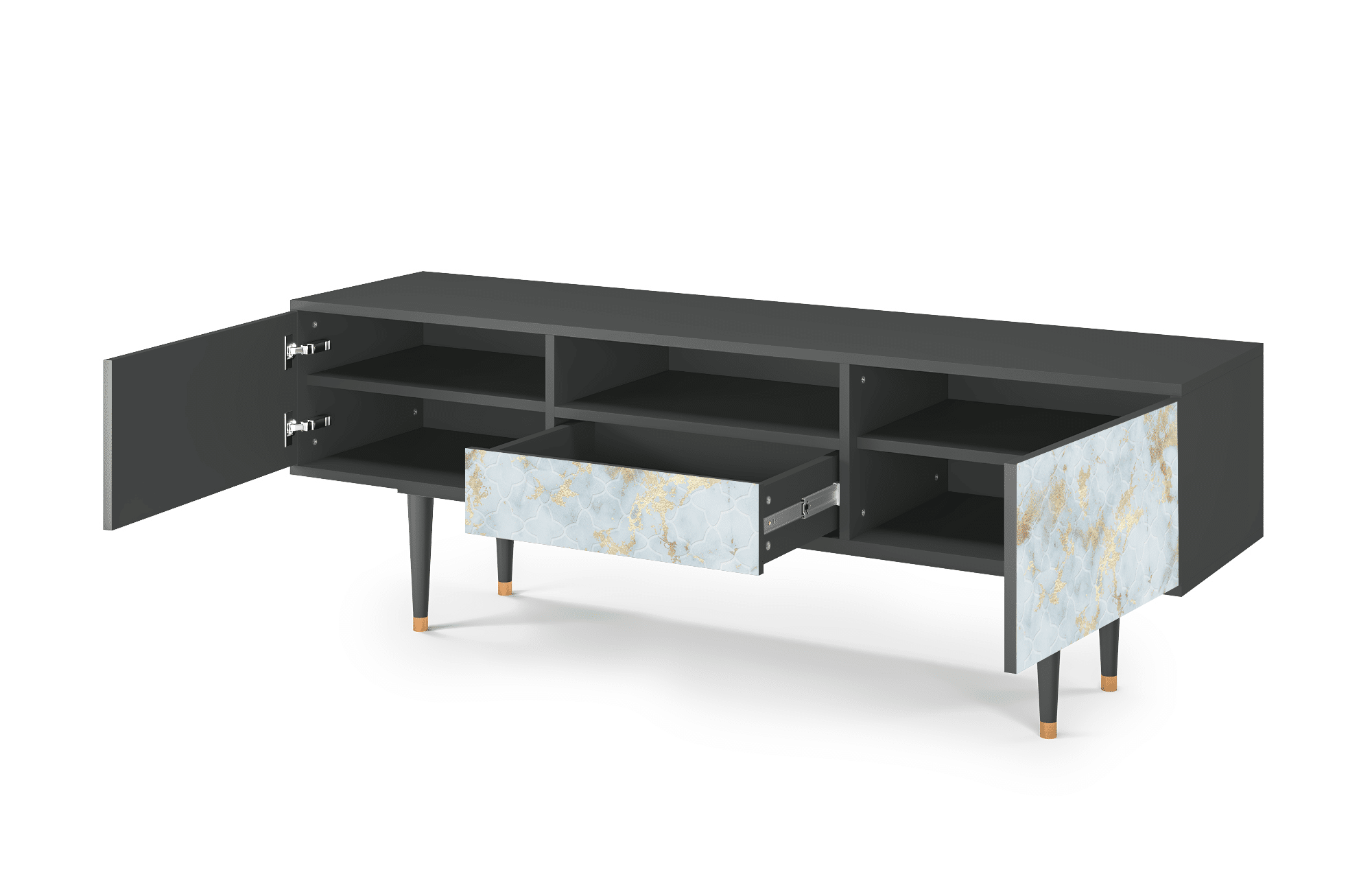 Sideboard – STORYZ – T6 Golden Waves – Antracite Sideboard - STORYZ - T6 Golden Waves - Antracite