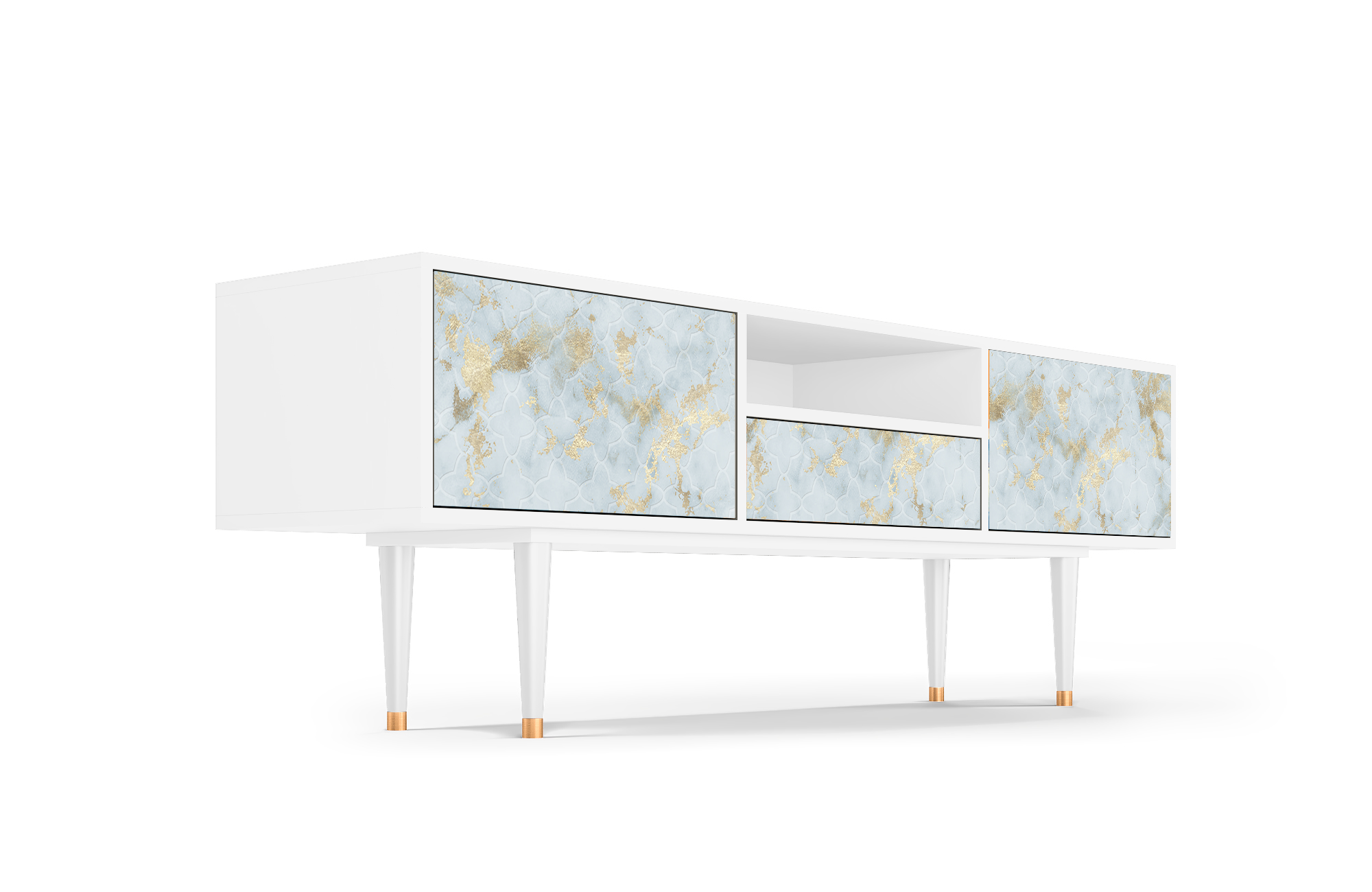 Sideboard – STORYZ – T6 Golden Waves – White Sideboard - STORYZ - T6 Golden Waves - White