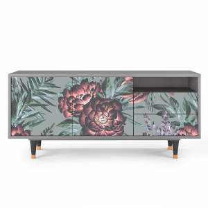 Sideboard - STORYZ - T7 Light Peonies - Grey