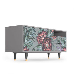 Sideboard - STORYZ - T7 Light Peonies - Grey