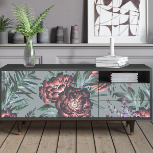 Sideboard - STORYZ - T7 Light Peonies - Antracite