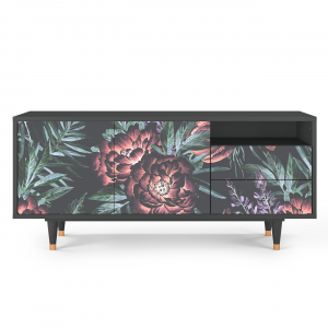 Sideboard - STORYZ - T7 Dark Peonies - Antracite
