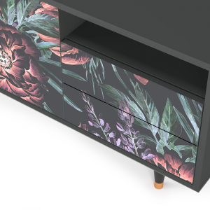 Sideboard - STORYZ - T7 Dark Peonies - Antracite
