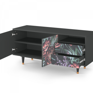 Sideboard - STORYZ - T7 Dark Peonies - Antracite