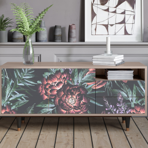 Sideboard - STORYZ - T7 Dark Peonies - Latte
