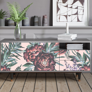 Sideboard - STORYZ - T7 Peach Peonies - Grey